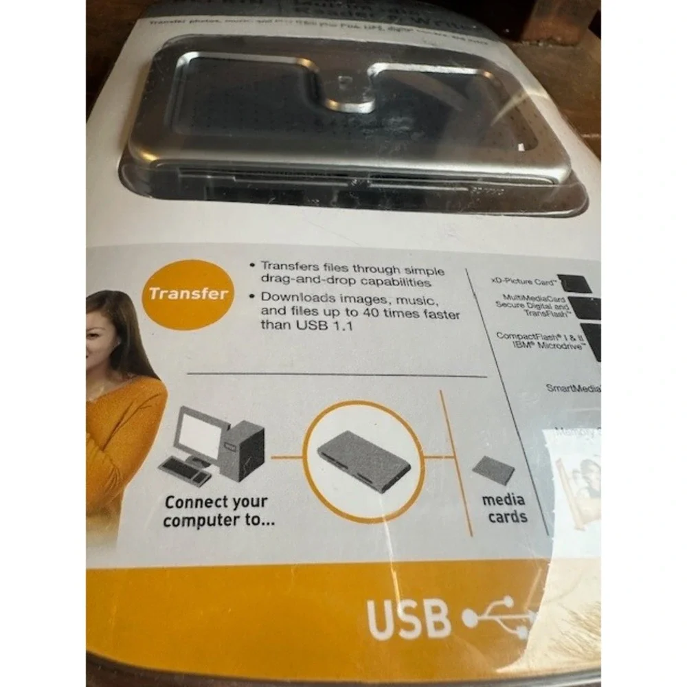 Belkin USB 2.0 Multimedia Reader Writer‎ F5U249v SD CF SmartMedia Memory Stick